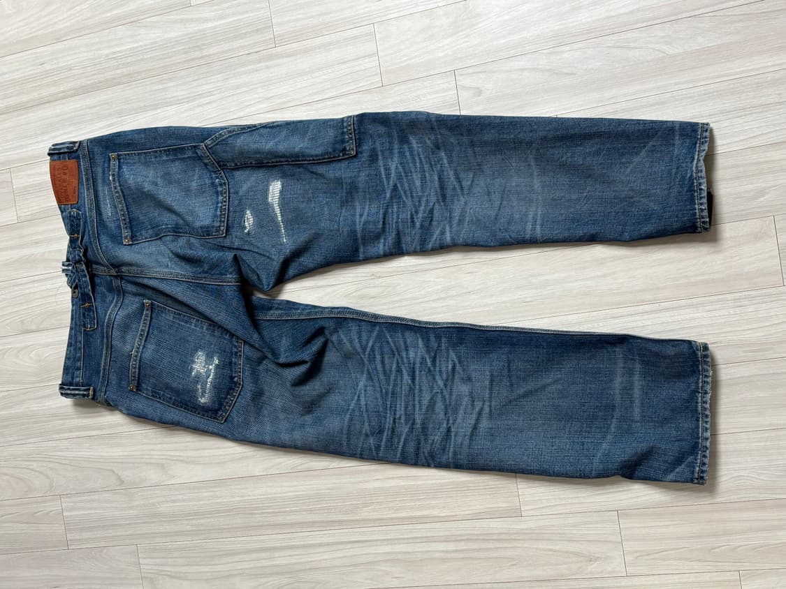 RRL 스트레이트 핏 브레이턴 디스트레스드 진 브레이턴 워시 상품이미지2