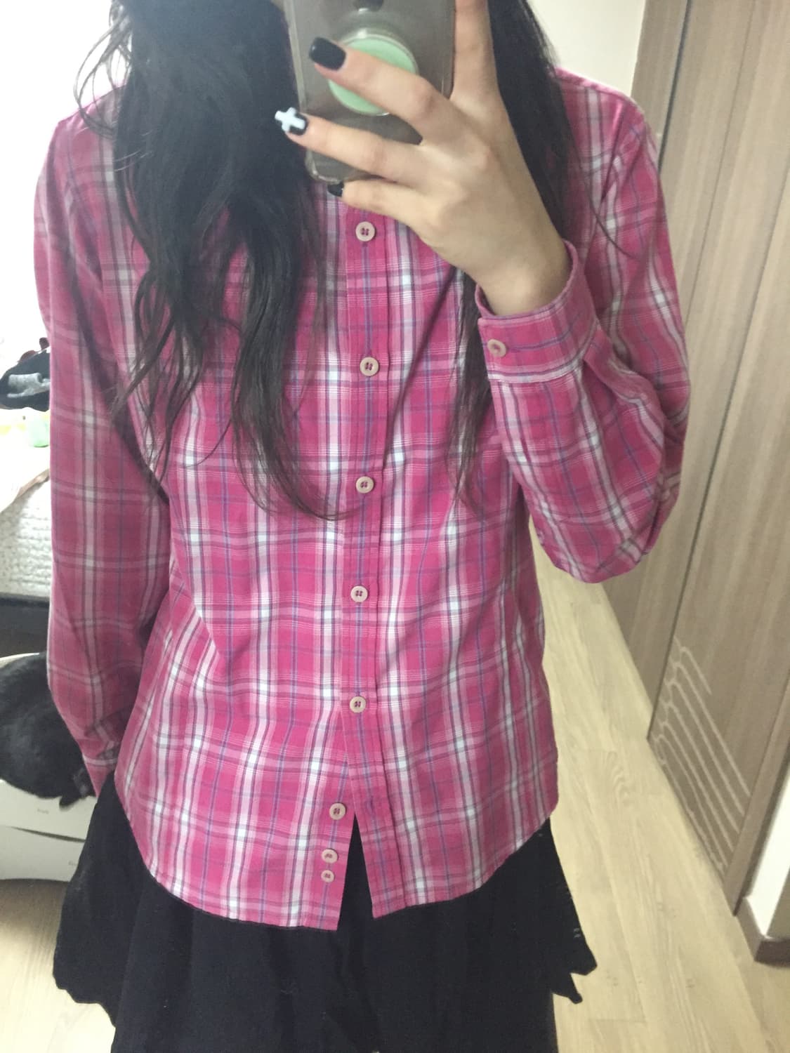 빈티지 체크셔츠 상품이미지2