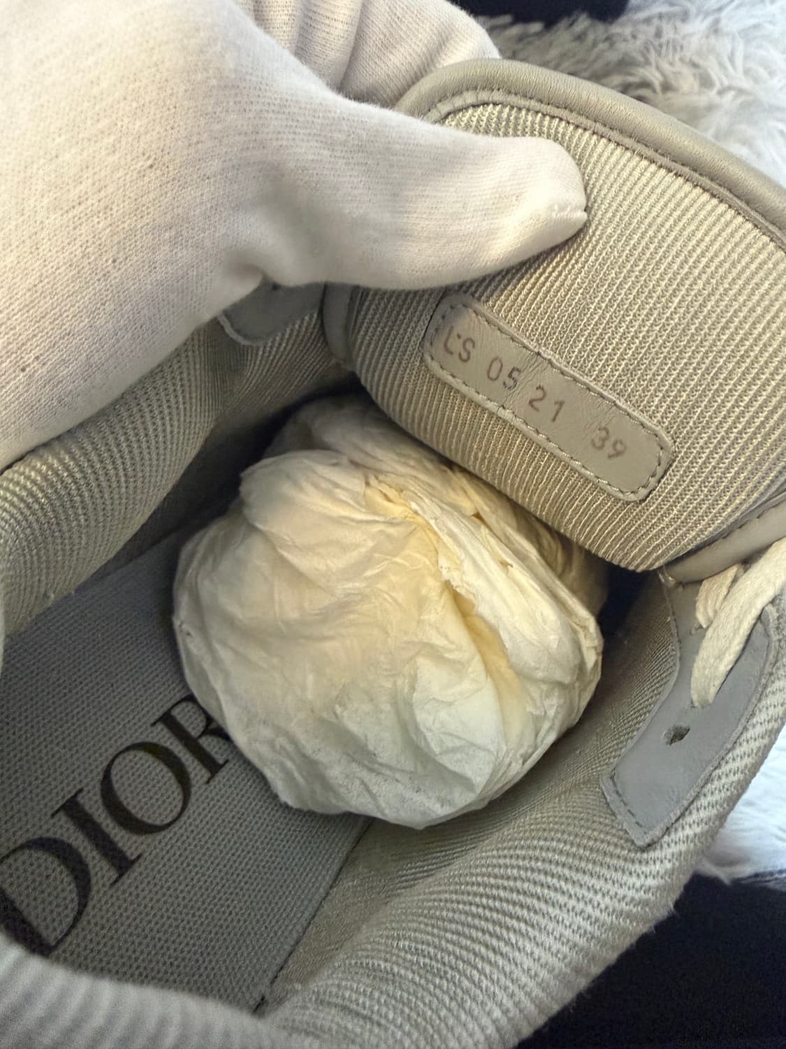 [풀구성/ 보증서포함]디올 B27 로우탑 스니커즈 그레이39 상품이미지3