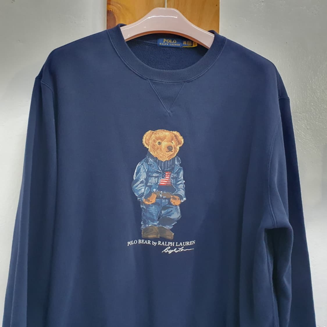 폴로 랄프로렌 곤색 오버핏 맨투맨(110) 상품이미지2