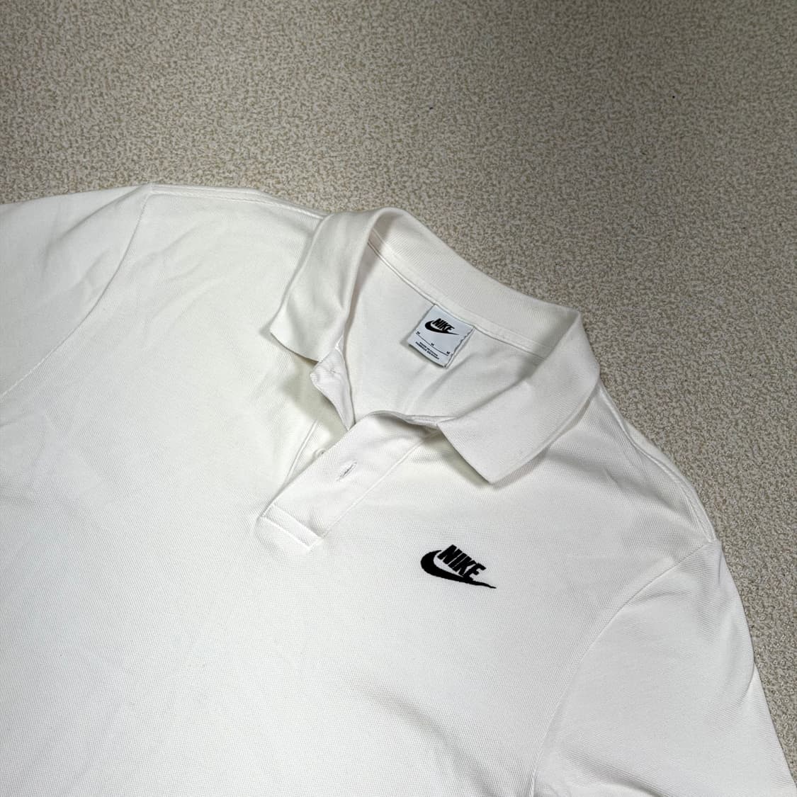 나이키 m nsw 폴로 화이트 반팔 카라티 상품이미지2