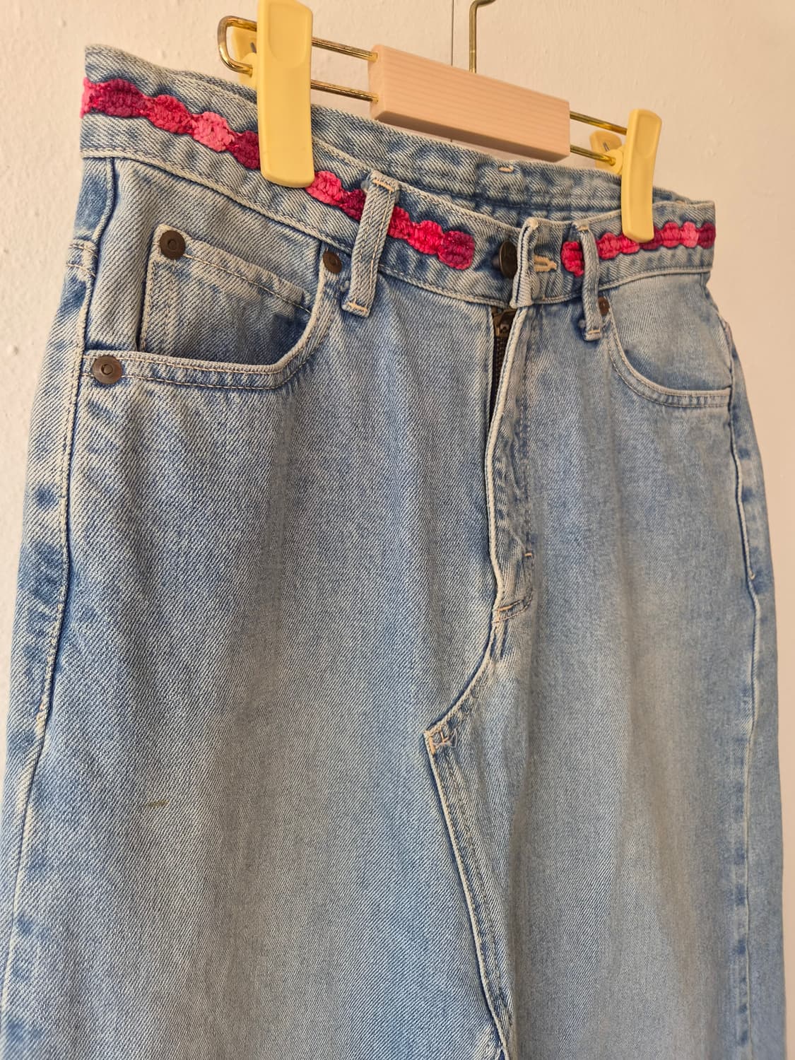 LEE 일본수입 여성 연청데님롱스커트 M사이즈 상품이미지4