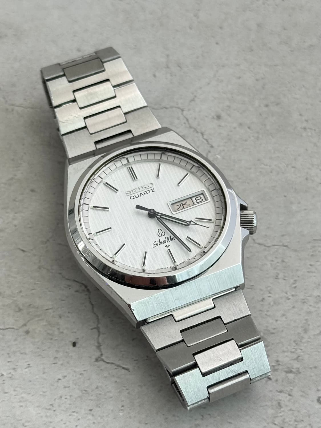 80s 빈티지 세이코 실버웨이브 쿼츠 상품이미지3