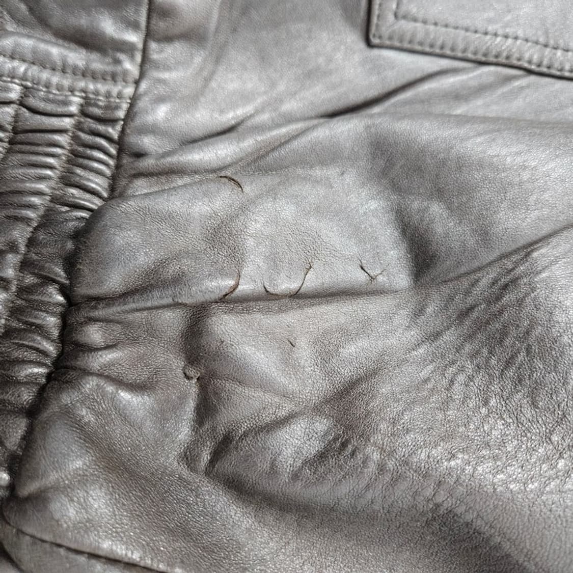 소르도파 빈티지 양가죽 봄버 자켓 XL 상품이미지7