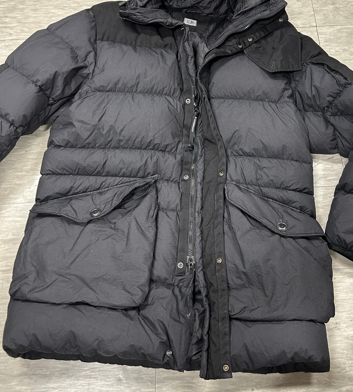 C.P.컴퍼니 블랙 덕다운 패딩 점퍼 110 상품이미지6