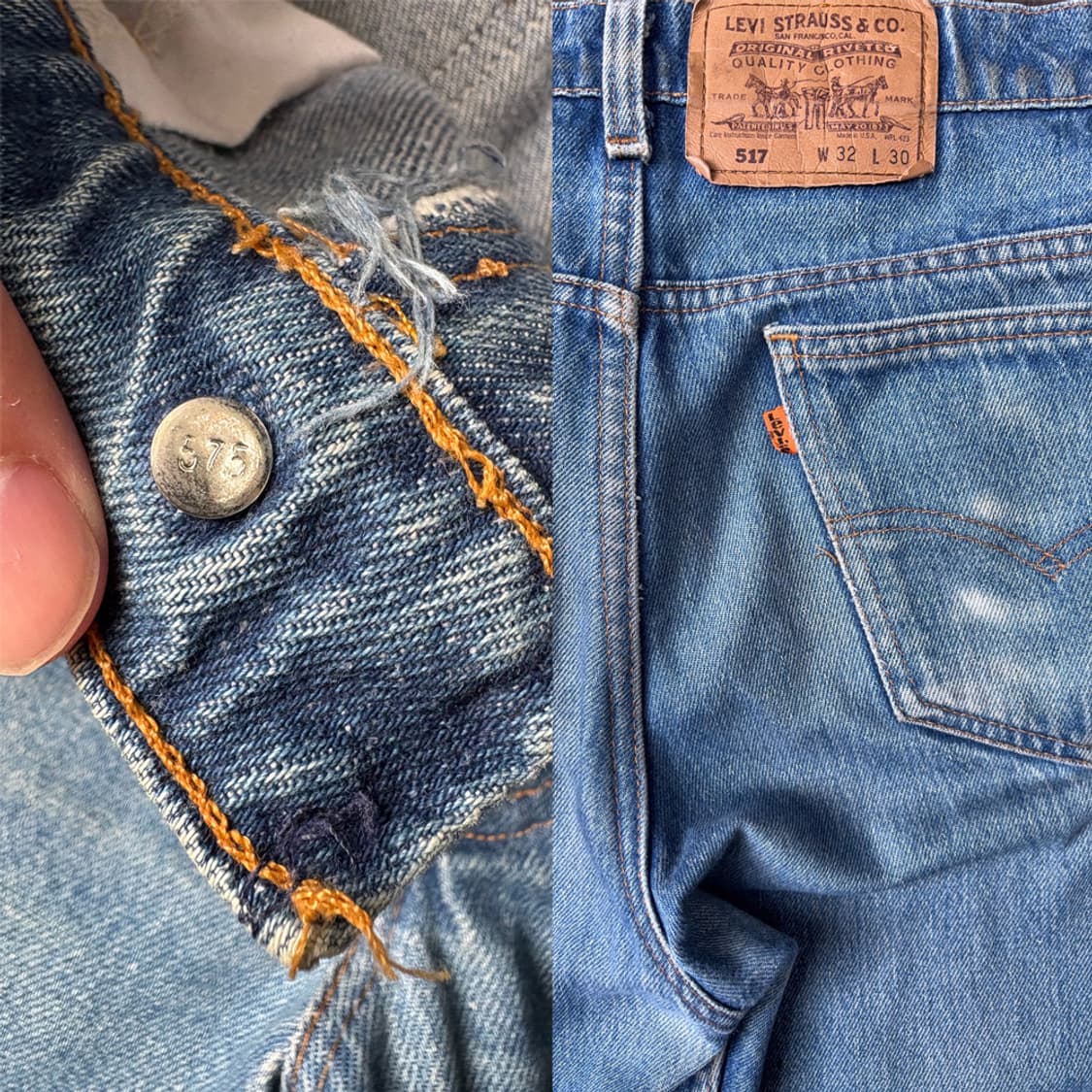 Levi’s 517 부츠컷 진 (80~90년대 미국 생산) 상품이미지9