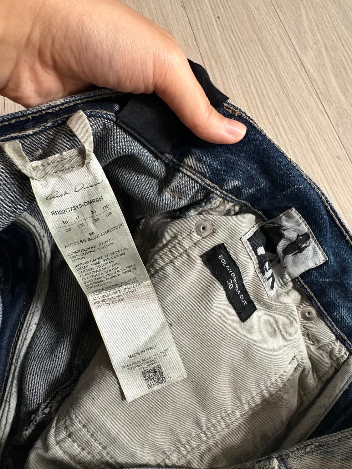 릭오웬스 bollan distressed jeans 30 상품이미지6