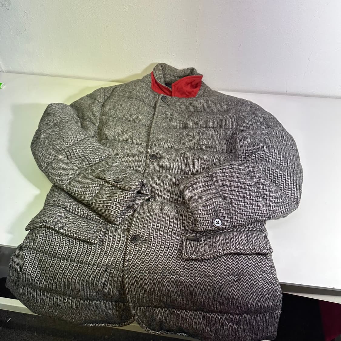 S 타미힐피거 헤링본 블레이져 패딩점퍼 상품이미지1