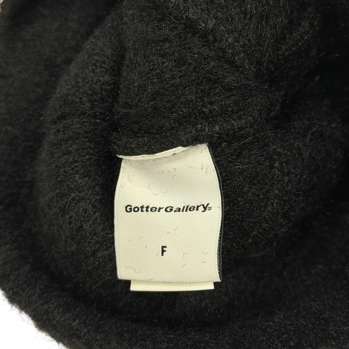 가터갤러리 심볼 모헤어 비니 모자 블랙 상품이미지4