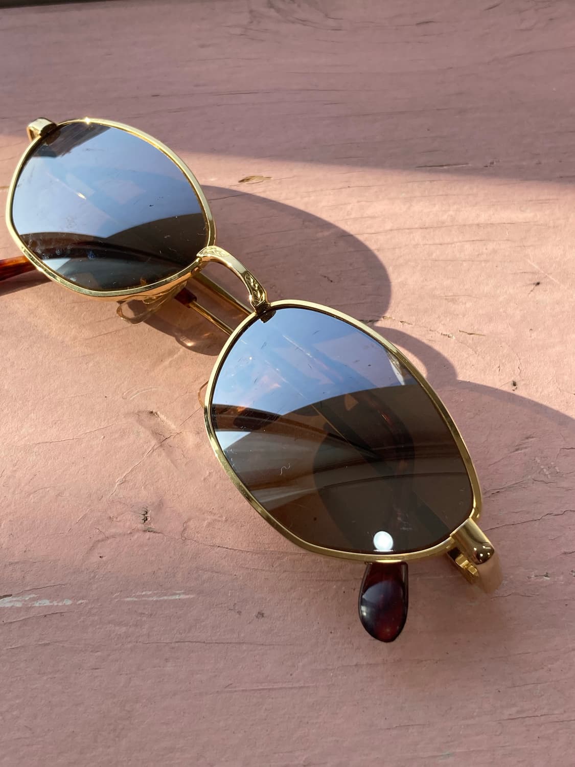 빈티지 레오파드 금테 선글라스 상품이미지3