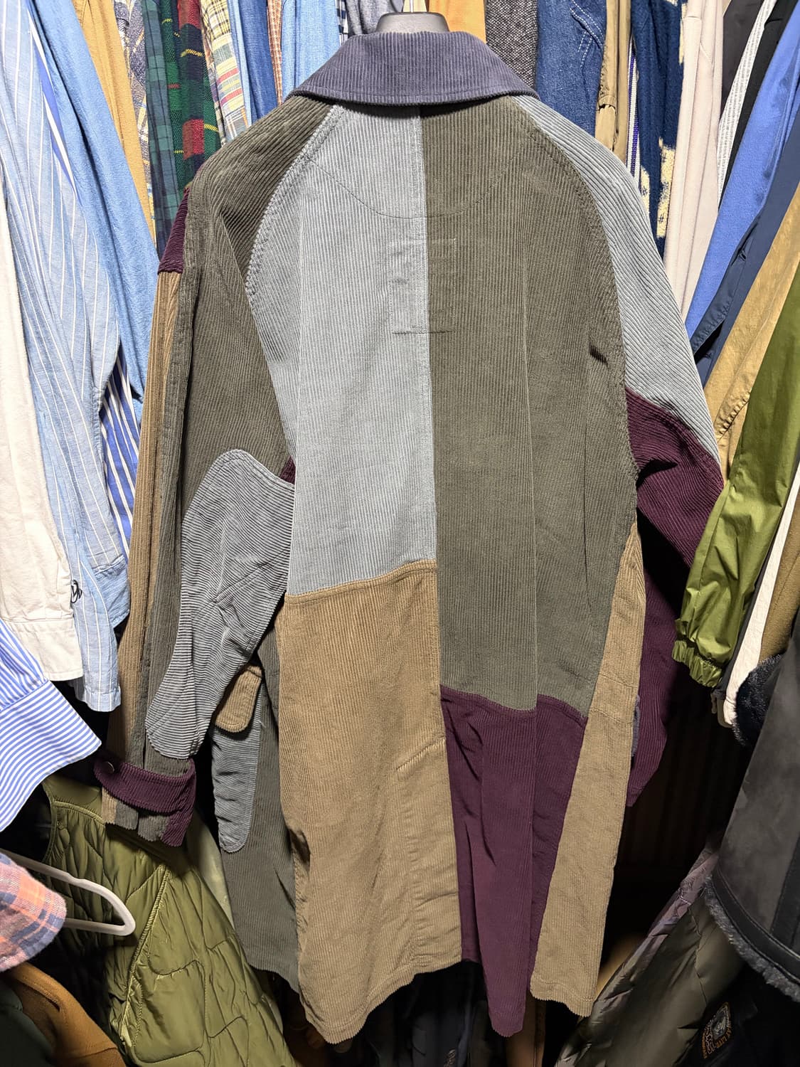 네이머 클로딩 패치워크 코트 XL 1회착용 상품이미지3