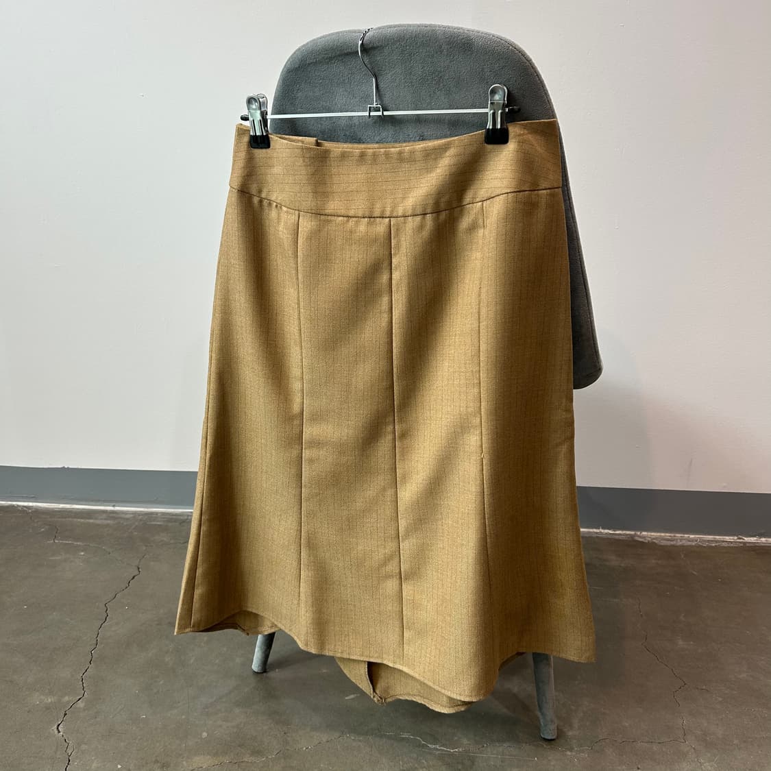 카멜 디테일 미디 스커트 상품이미지5