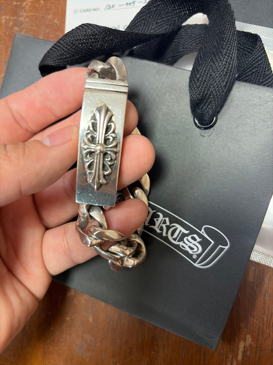 크롬하츠 플로랄 크로스 ID 클래식 팔찌 상품이미지2