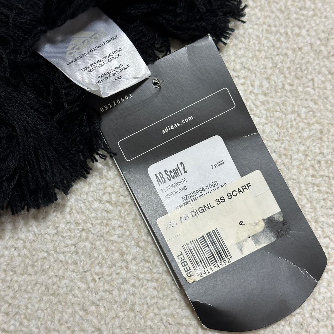 (택있음) 아디다스 아디 울블랙스 삼선 스카프 상품이미지4