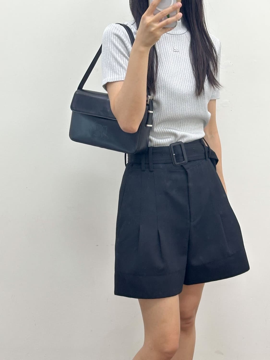 [새상품] courreges / 꾸레쥬 실버 펄 썸머 니트  상품이미지10