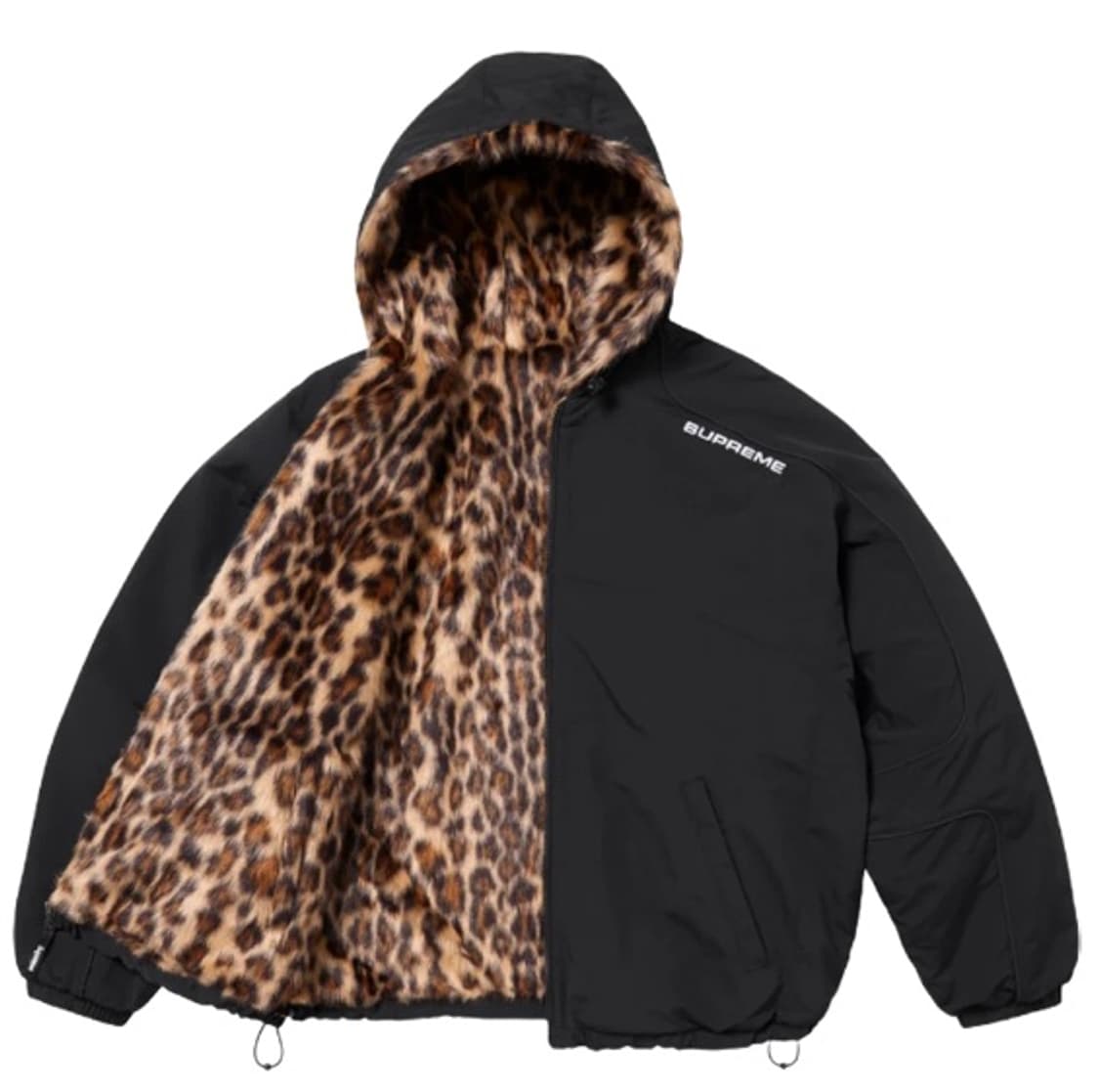 [L] 슈프림 포우 퍼 리버시블 후드 트랙 자켓 - 25SS 상품이미지1