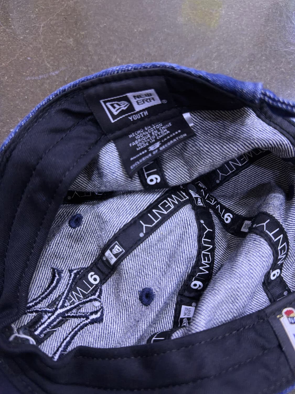 뉴에라 MLB 뉴욕 양키스 NY 데님 볼캡 유스 야구모자 상품이미지6