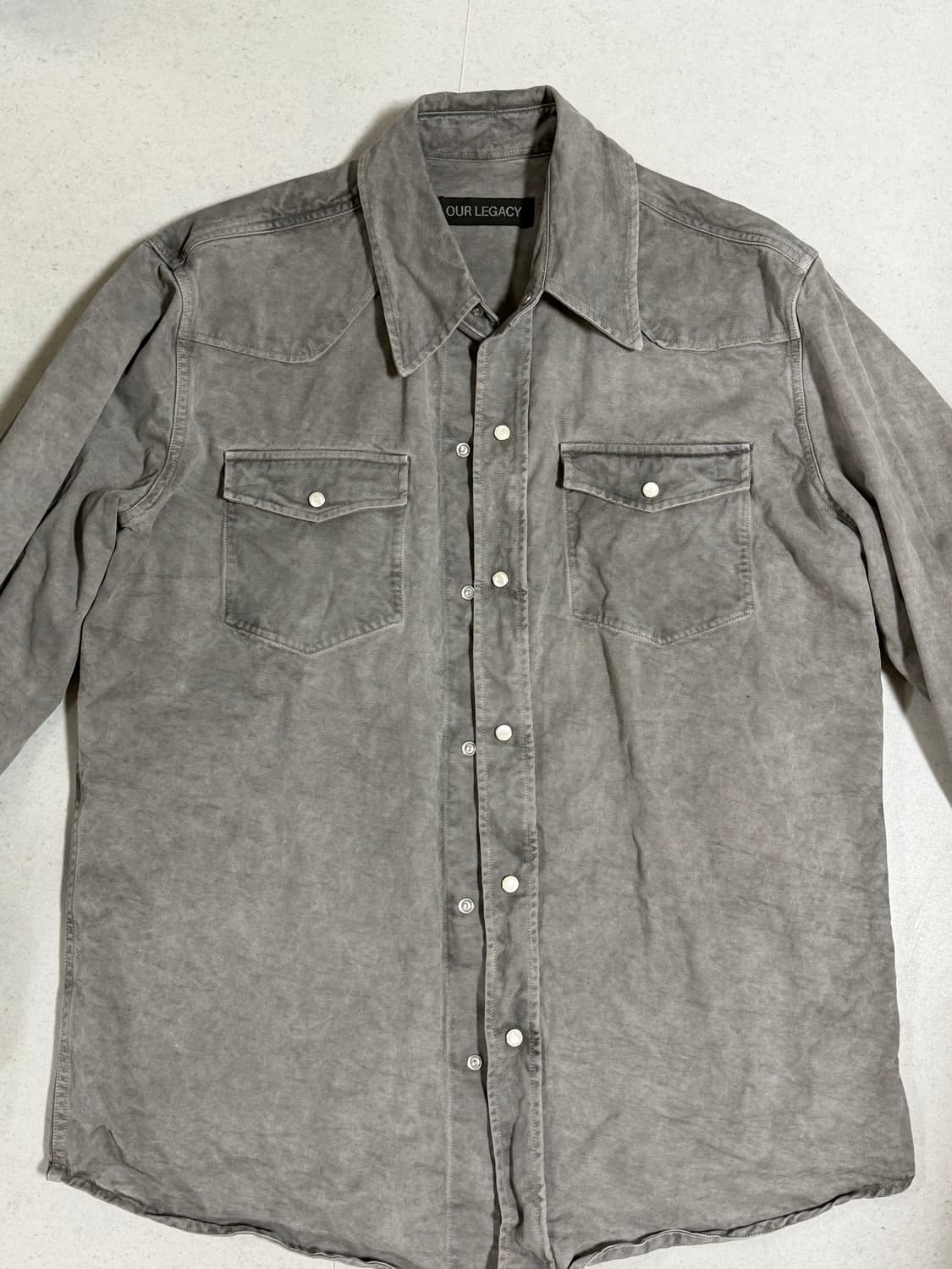 46 아워레가시 프론티어 애틱 카본워시 데님셔츠 르메르 오라리 아프레쎄 상품이미지9