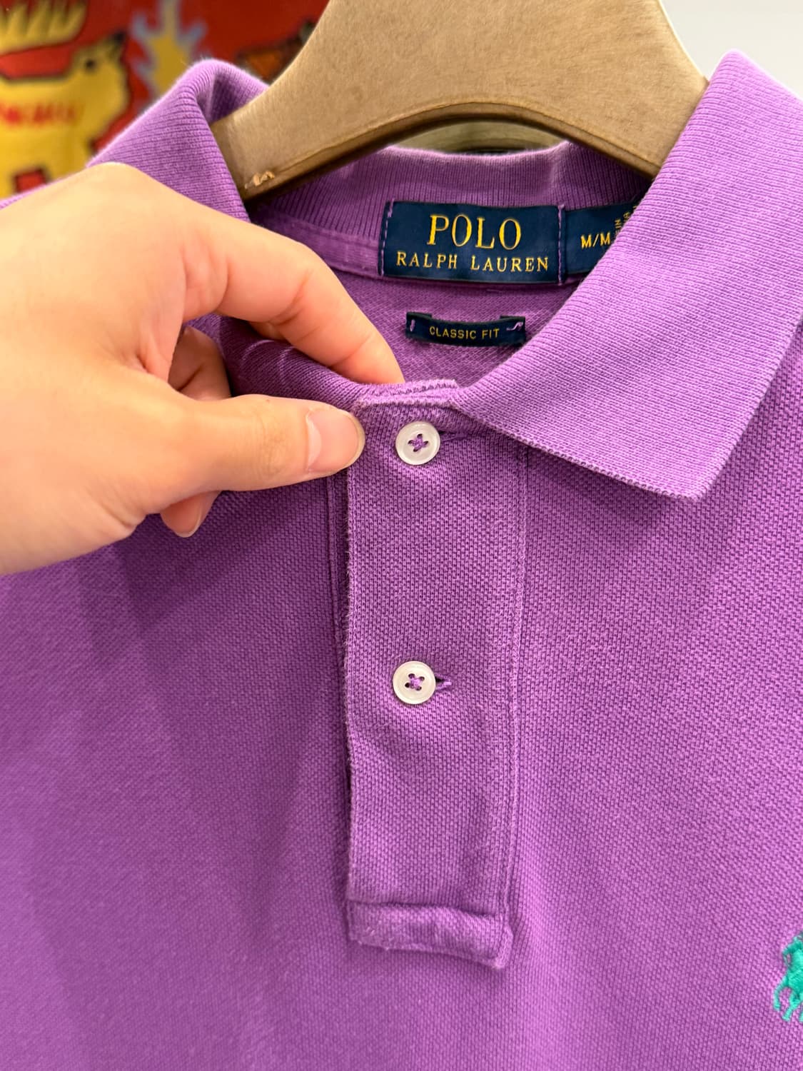 Polo RL 폴로 랄프로렌 pk 반팔 티셔츠 (Purple) 상품이미지3