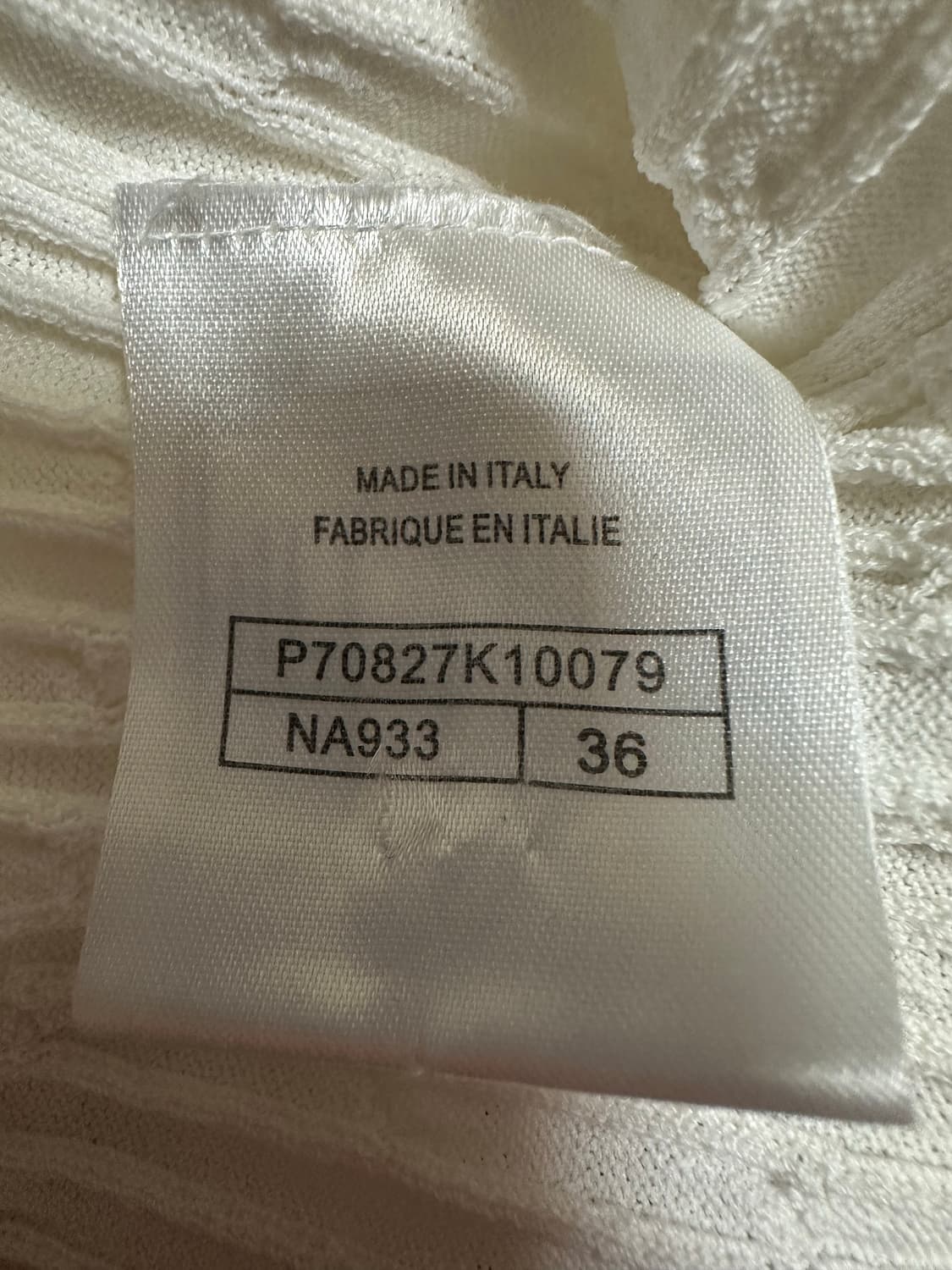 샤넬 화이트 반팔 니트 36사이즈 정품 상품이미지8