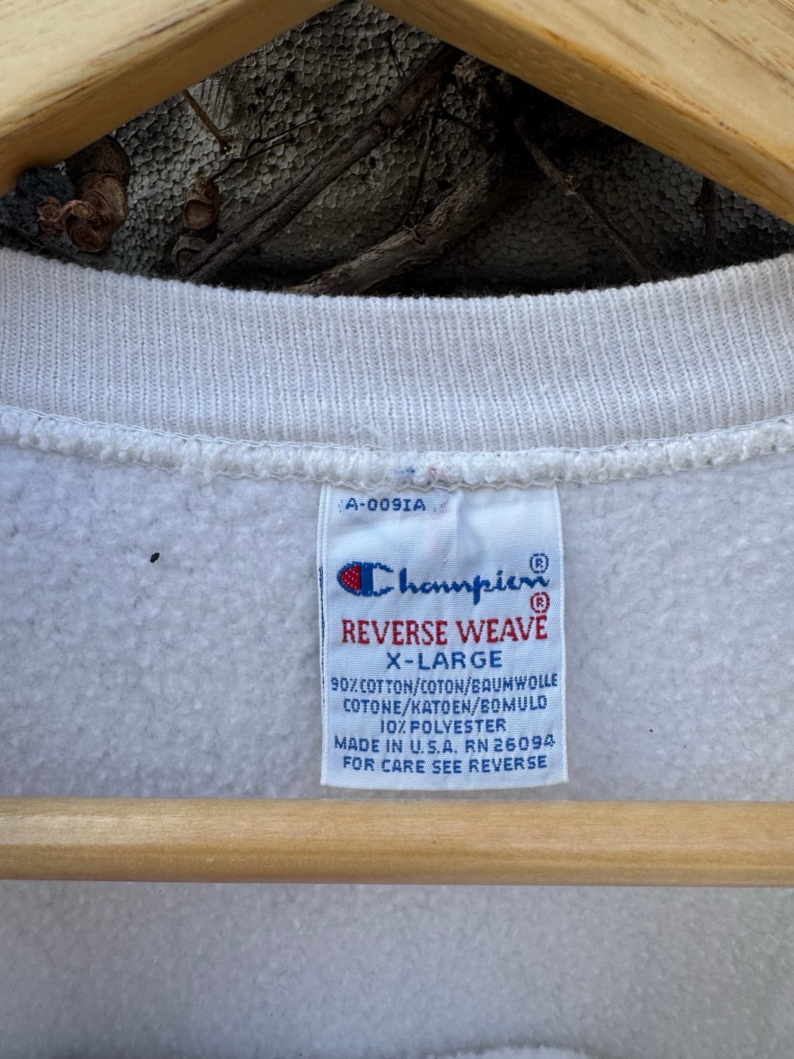 90s 챔피온 usa 빈티지 리버스위브 자수 로고 스웻 셔츠 맨투맨 상품이미지6
