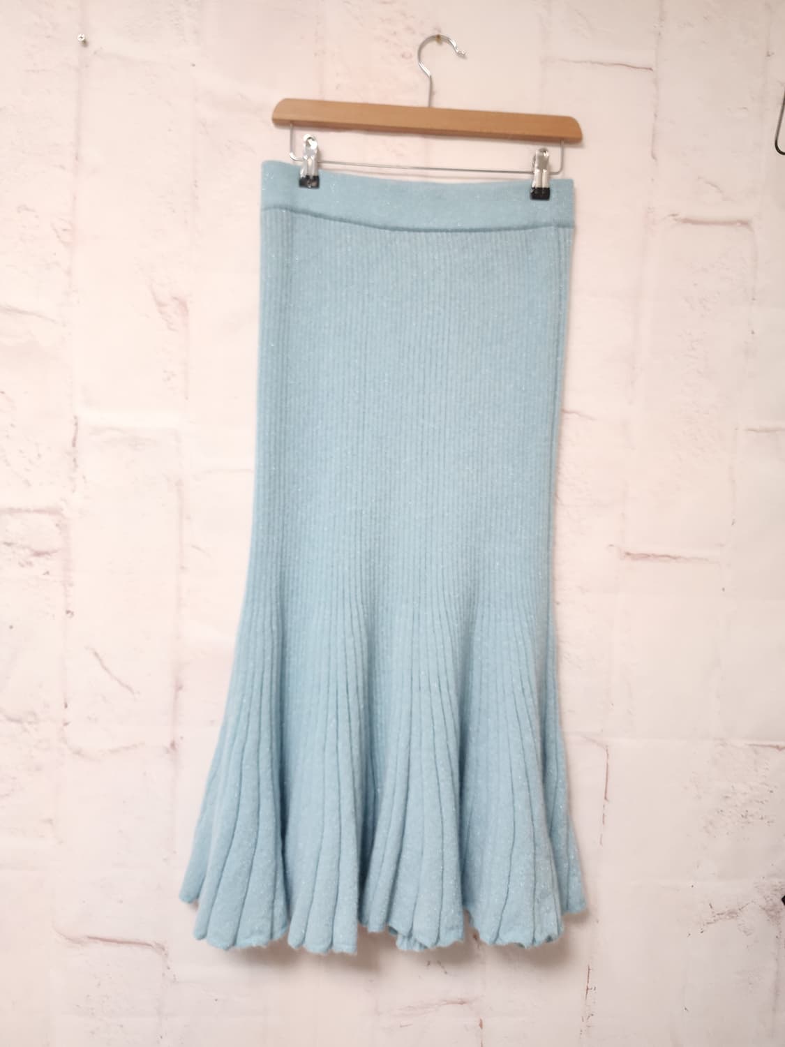 랑방 모헤어 골지 롱 스커트 상품이미지1