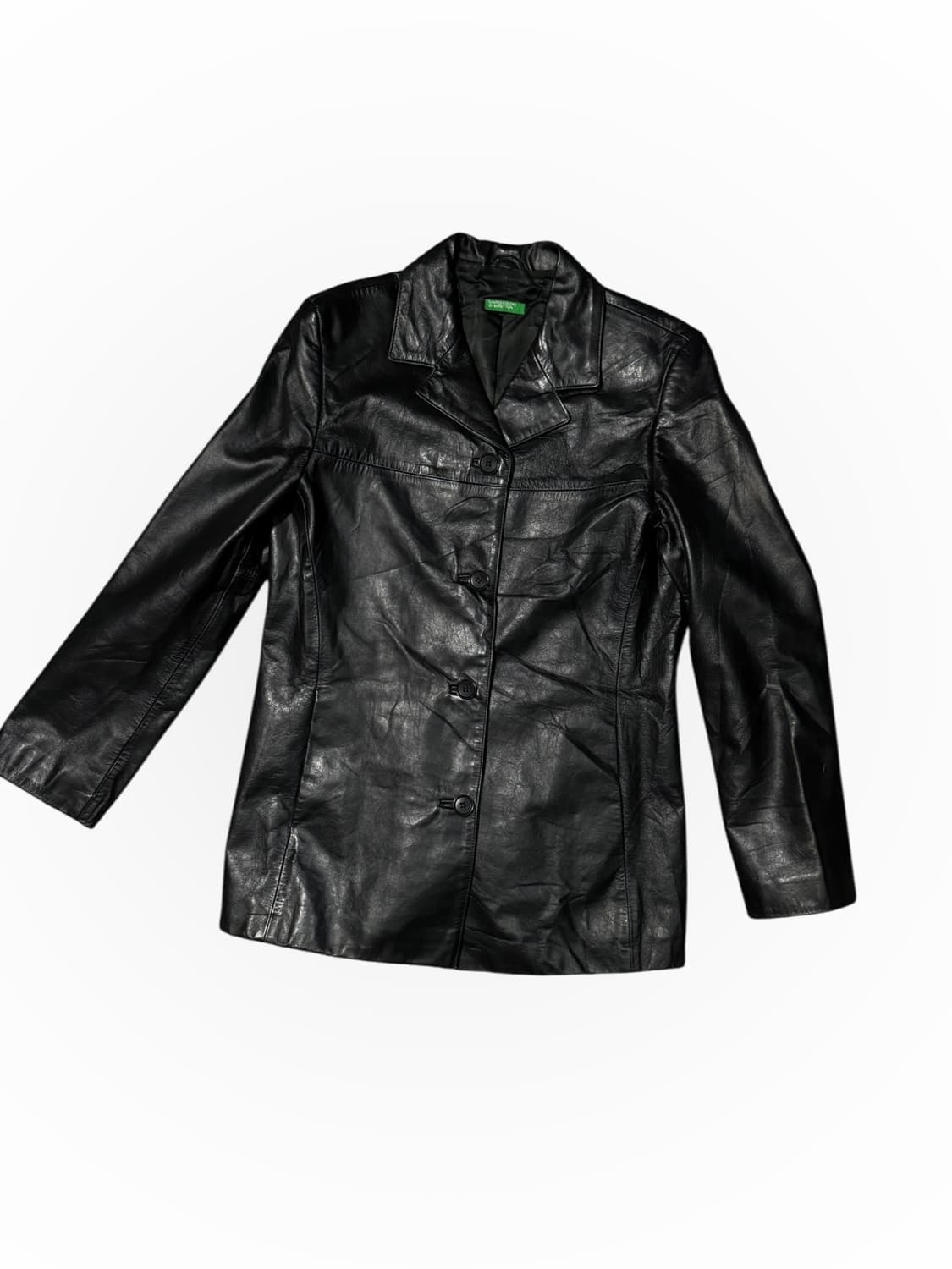 Benetton 베네통 카우레더 카코트 상품이미지2