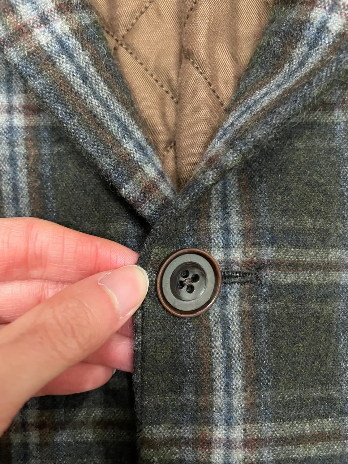 브룩스 브라더스 울 체크 블레이저 자켓 40S 상품이미지5