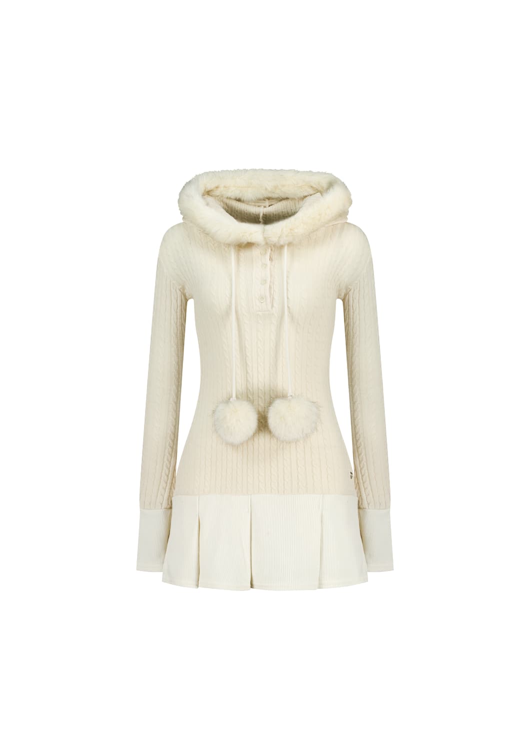 (S) 포어링 스노우볼 원피스 snowball onepiece 아이보리 상품이미지1