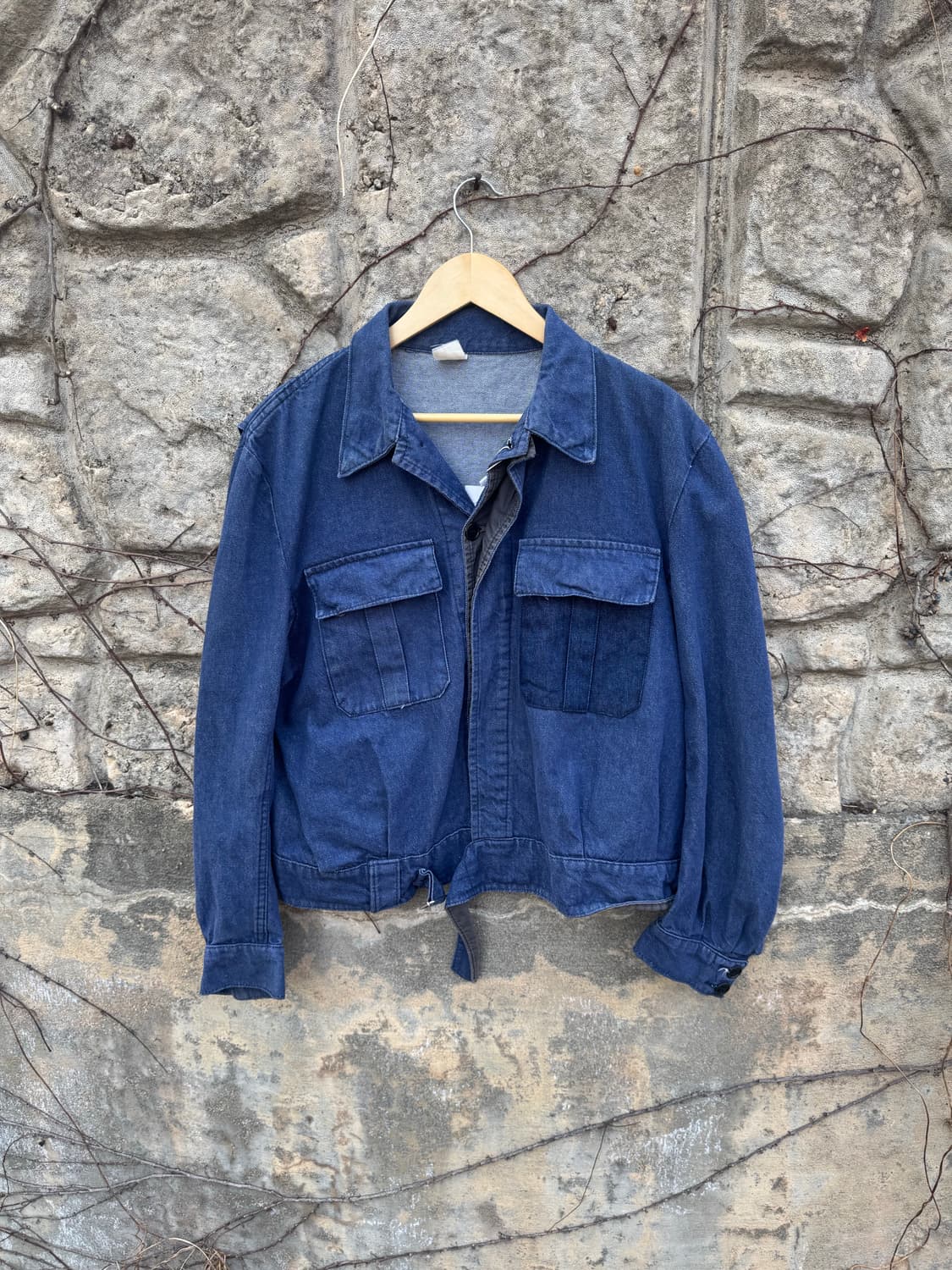 80~90s 오리지널 이탈리아군 배틀드레스 데님 자켓 미군 영국군 상품이미지1