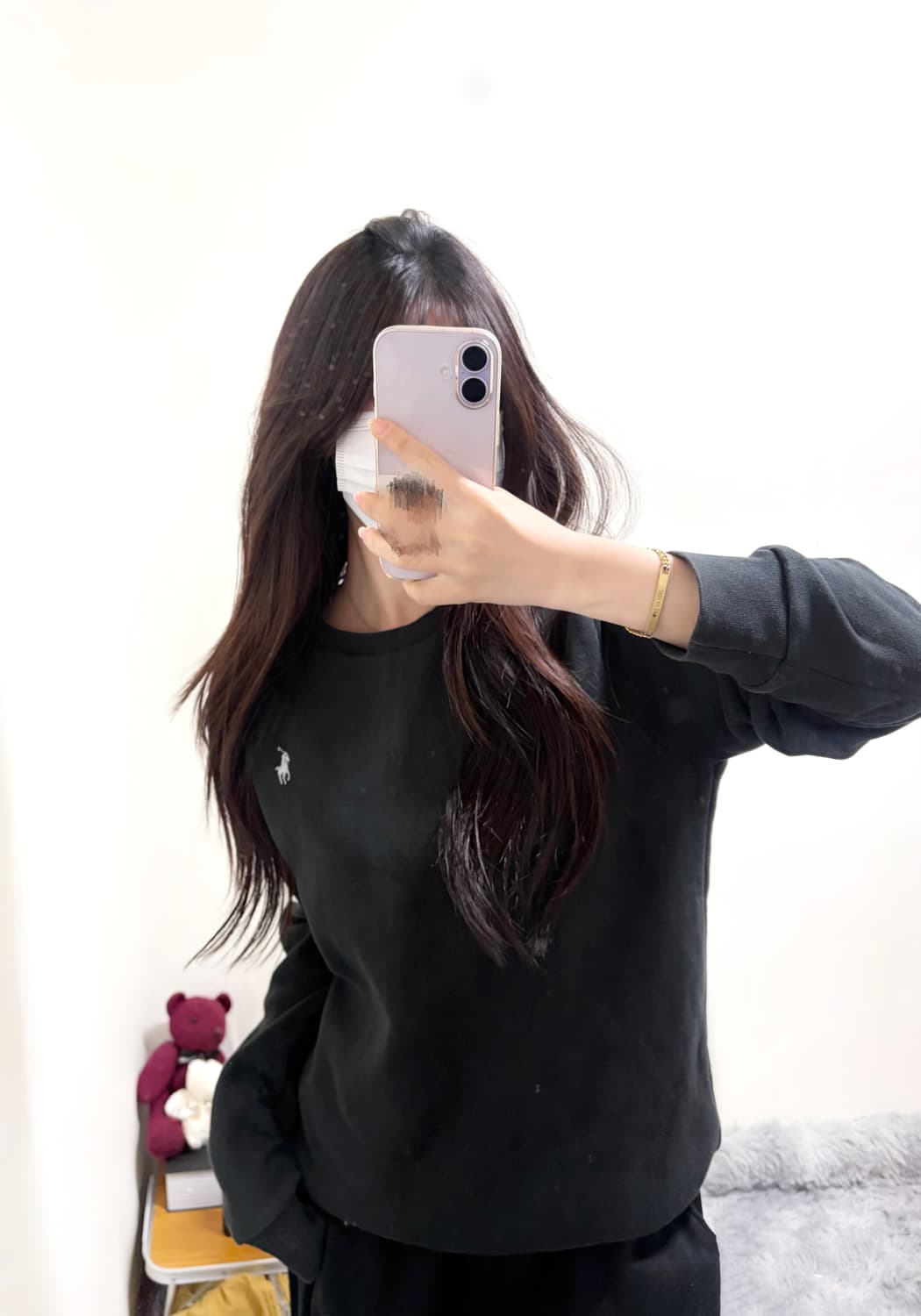 폴로 랄프로렌 신형 블랙 기모 맨투맨(s) 상품이미지1