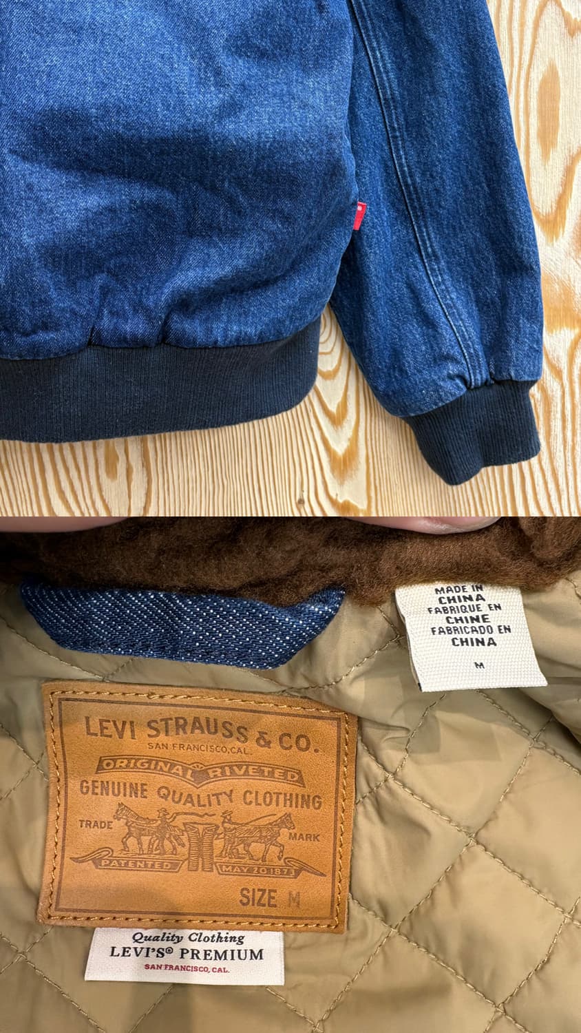 리바이스 프리미엄 베이 스트릿 봄버 시어링 자켓 상품이미지4