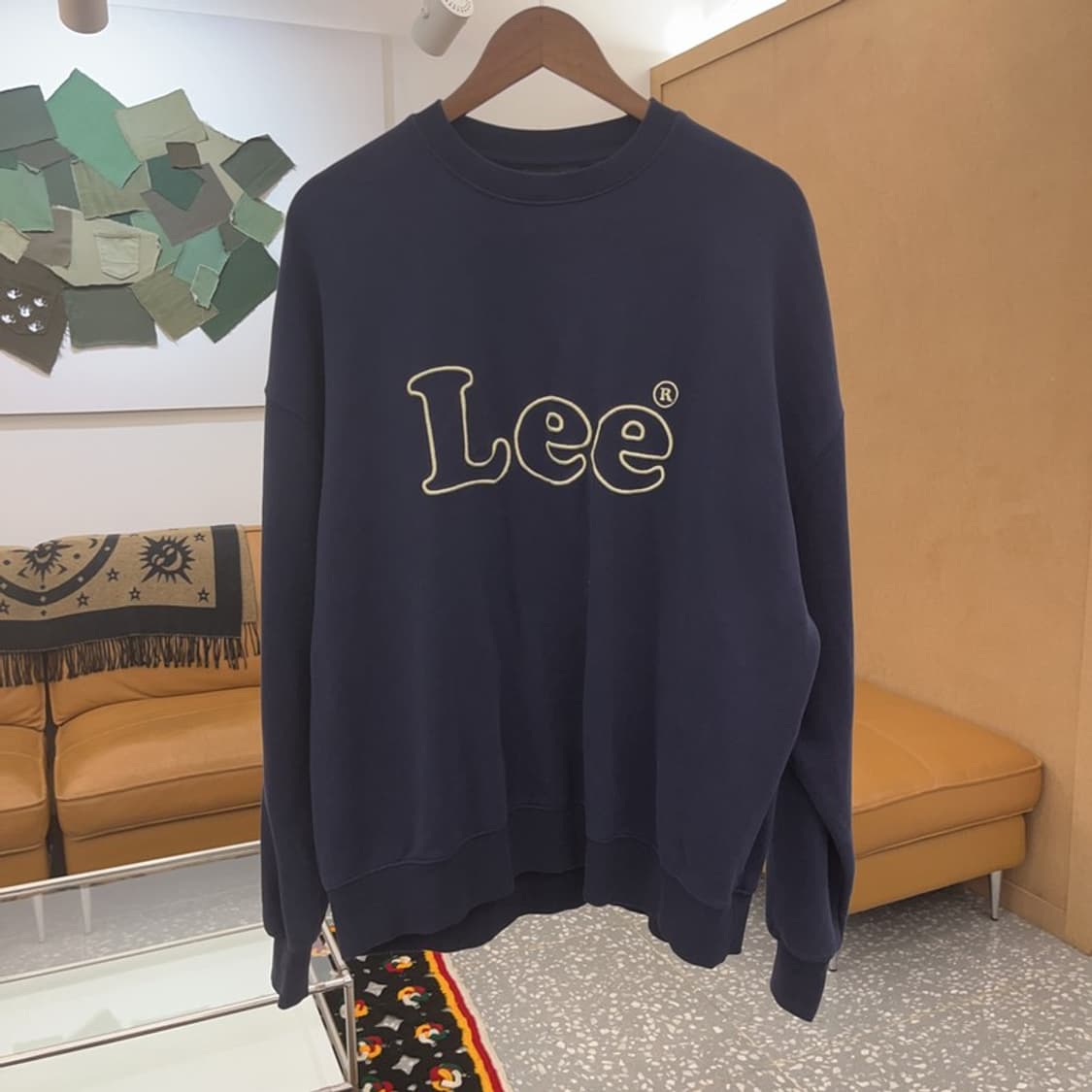 LEE 올드스쿨 빈티지 자수로고 맨투맨 스웻셔츠 XL C06824 상품이미지3