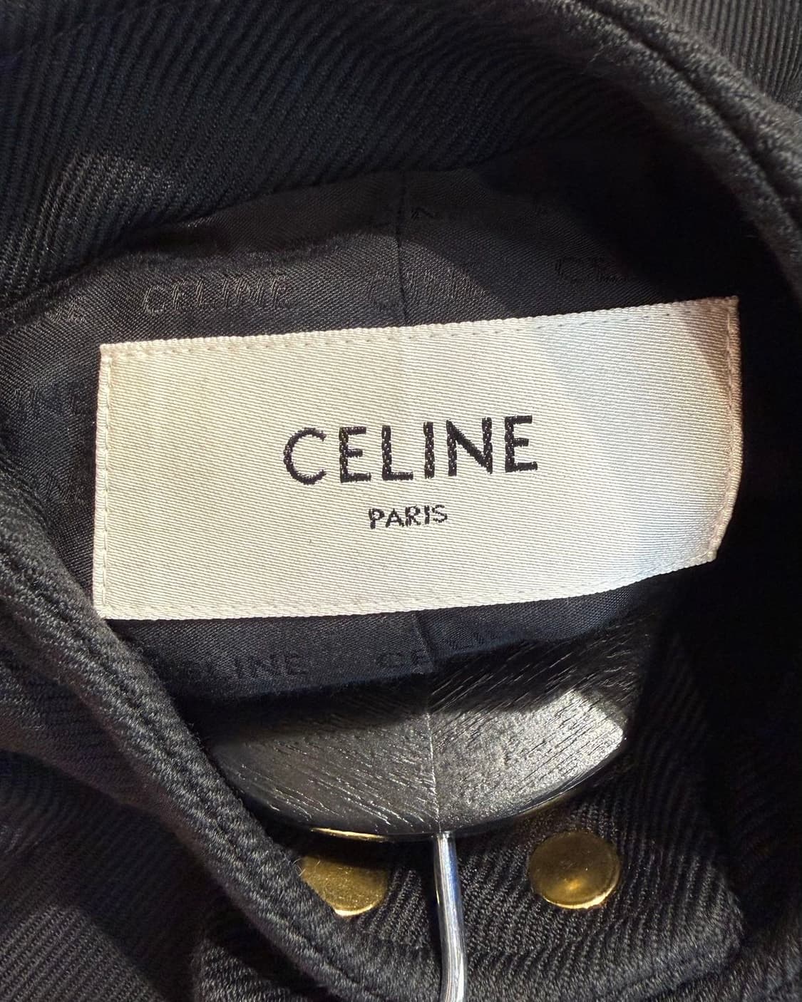 셀린느 블랙 더블 페이스 울 트리코틴 베르누이 자켓 상품이미지9
