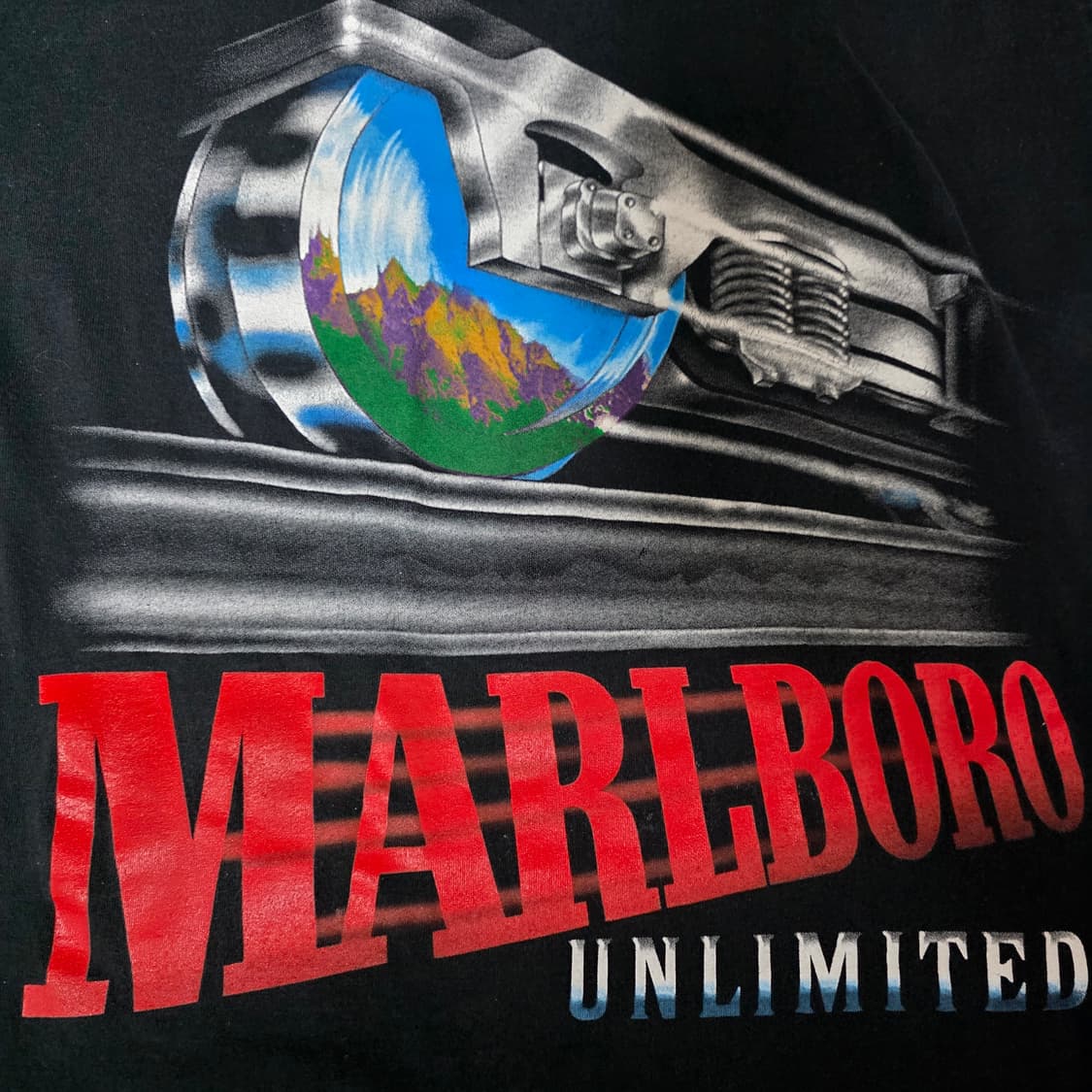 [OS] 90s 말보로 언리미티드 트레인 티셔츠 ver. 블리칭 상품이미지2