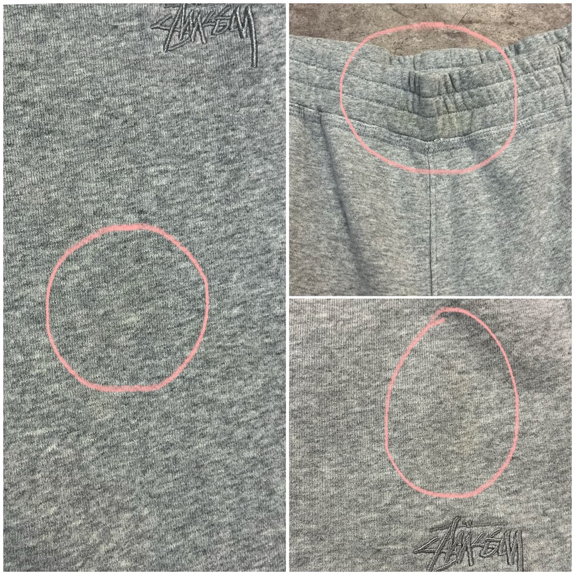 스투시 밴딩 스웻 하프 팬츠 그레이 M #csz3435 상품이미지6