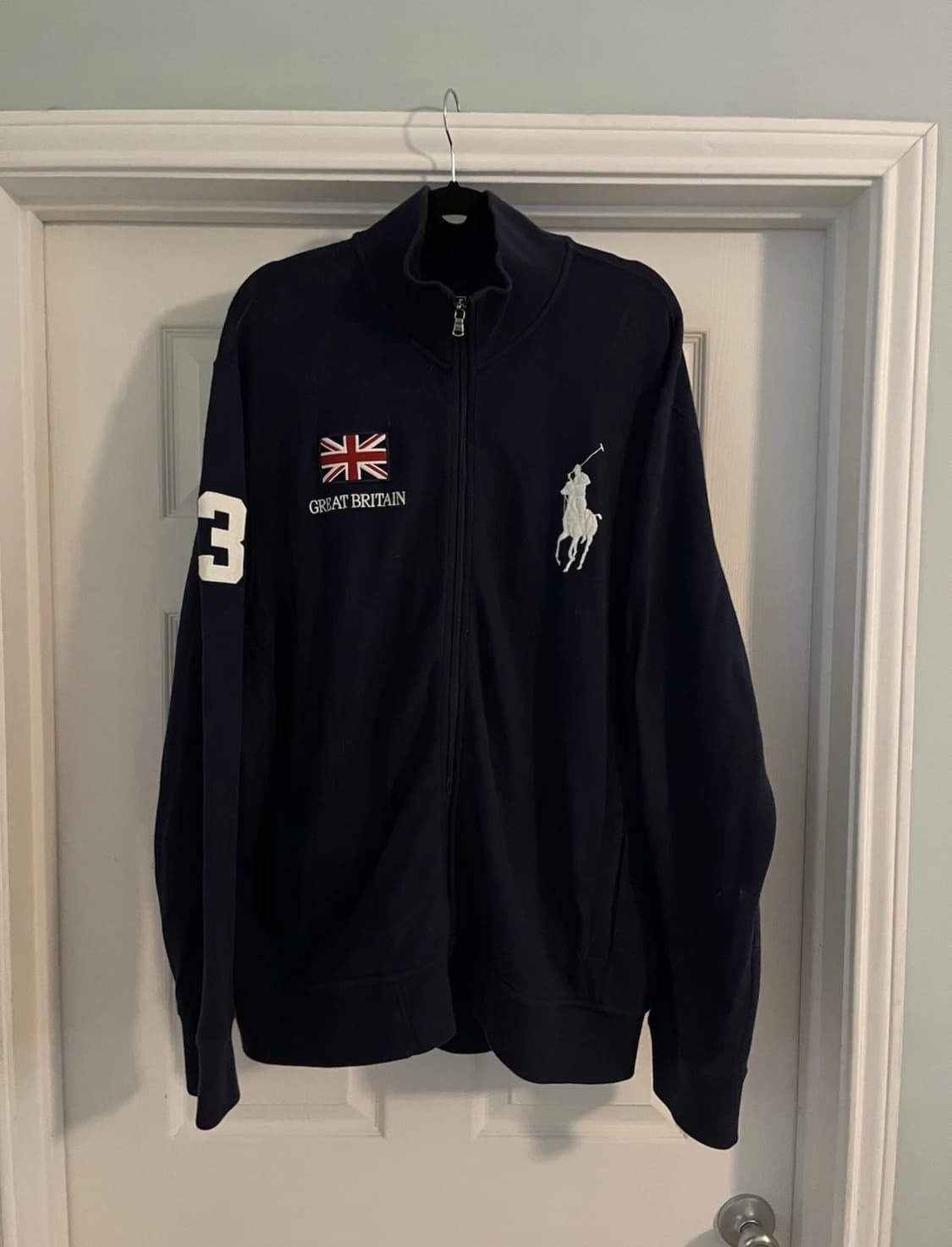 폴로 빅포니 브리튼 후드집업 네이비 상품이미지1