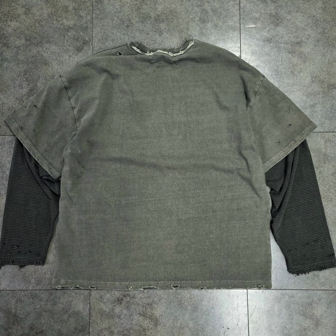 빈티지 반팔 레이어드 티셔츠 상품이미지4