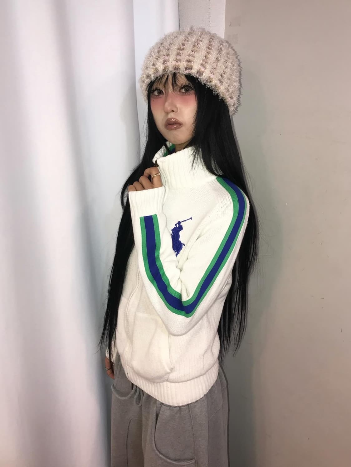 < Polo Big Pony Knit Zip-Up ⭐️Rare⭐️  상품이미지2