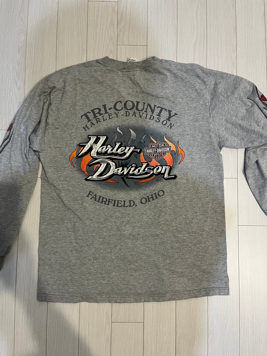 할리데이비슨 빈티지 롱슬리브 L made in USA 상품이미지3