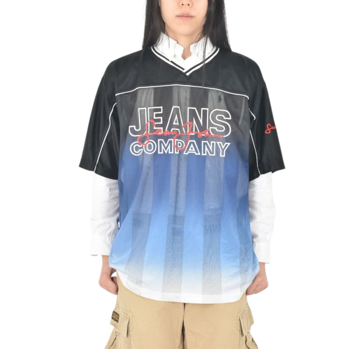 90S OG 오리지널 션존 오버핏 메쉬 반팔티 F N0013오 상품이미지5