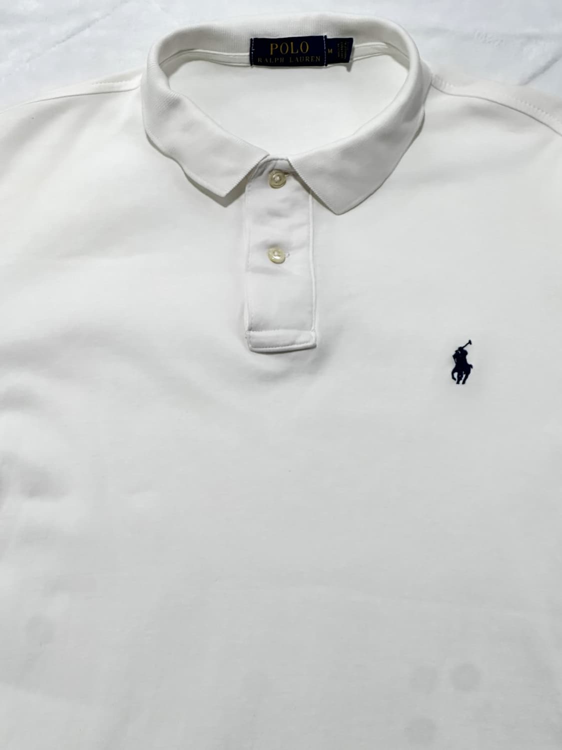 폴로 랄프로렌 화이트 포니 반팔 PK 카라티 상품이미지2