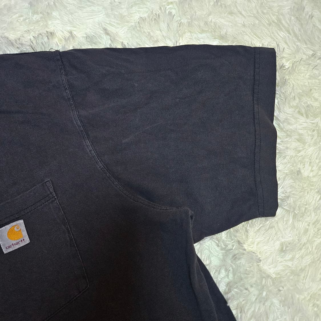 칼하트 포켓로고 3버튼 헨리넥 반팔티셔츠 2XL 상품이미지4