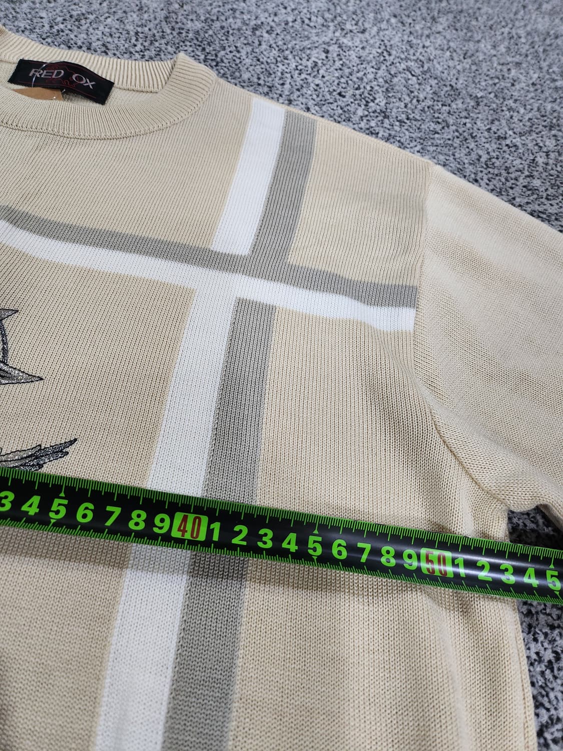//레드옥스(RED OX) 빈티지 그래픽 니트 L 상품이미지7