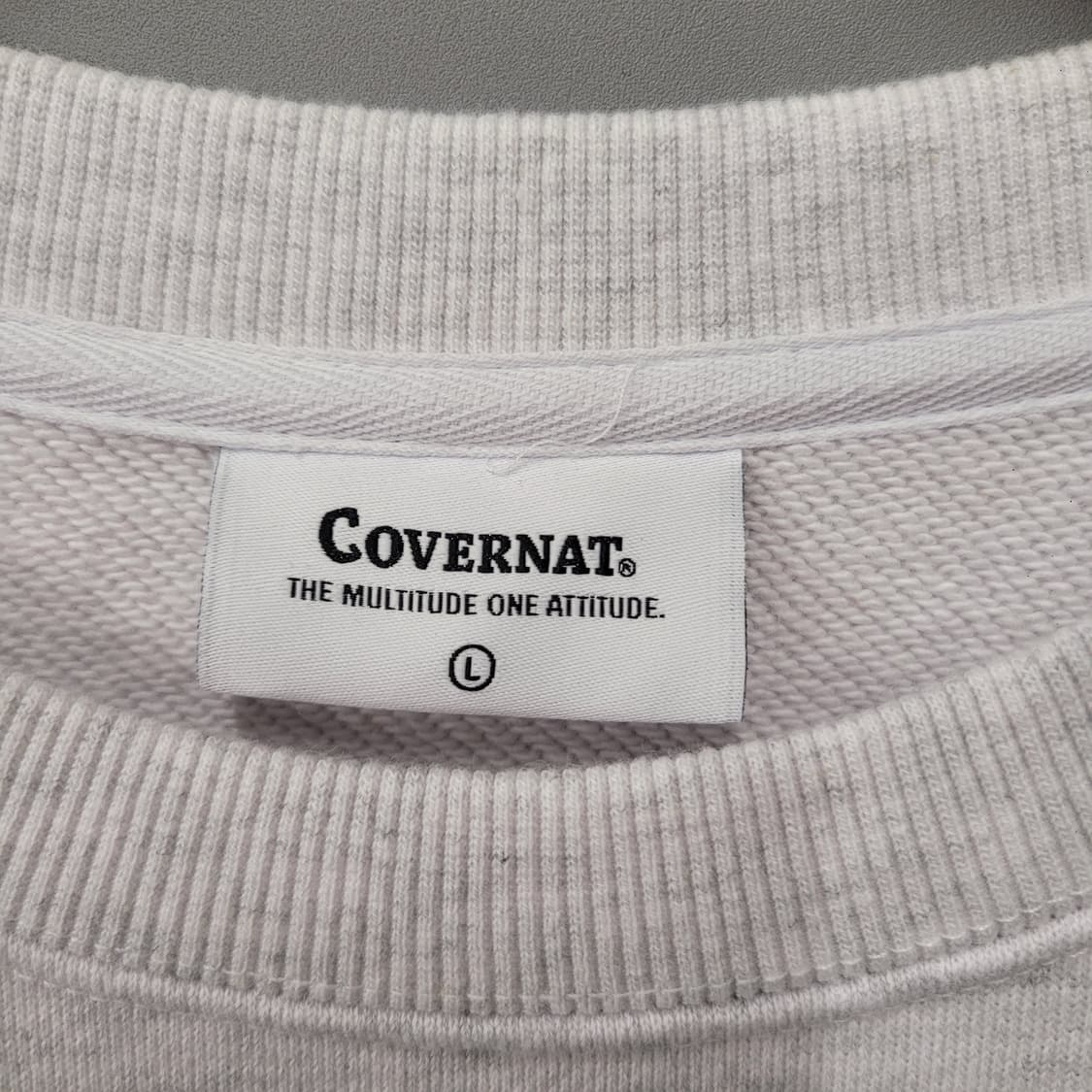 커버낫 맨투맨 그레이 상품이미지4