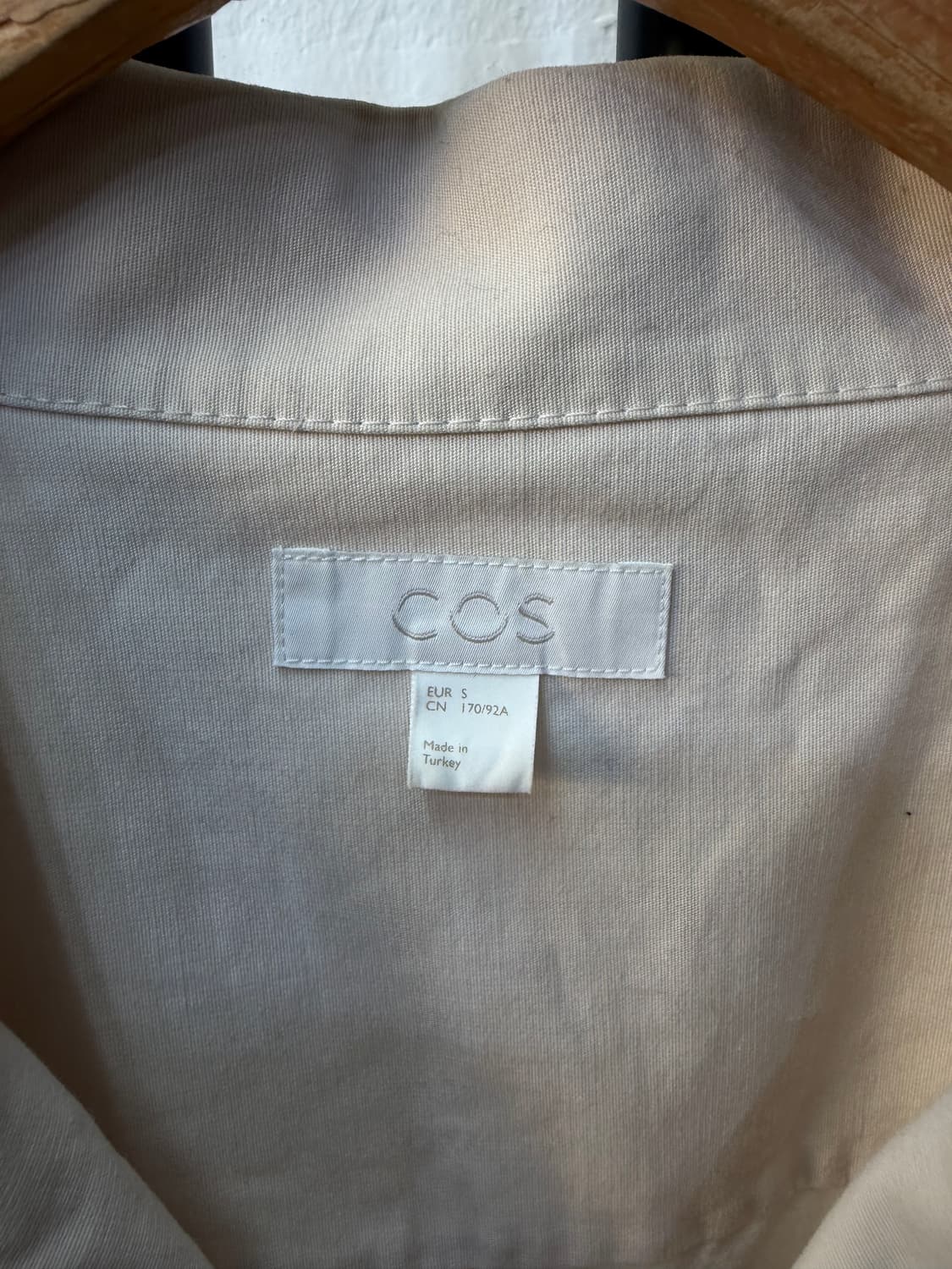 정품) COS 코스 남성 베이지 셔츠형 자켓 S 상품이미지6
