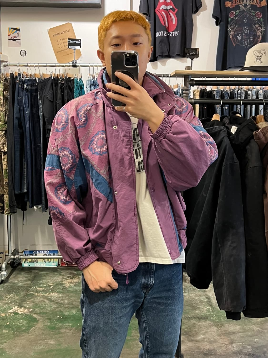 90's [M] 빈티지 바람막이 RODEO 자켓 윈드브레이커 상품이미지2