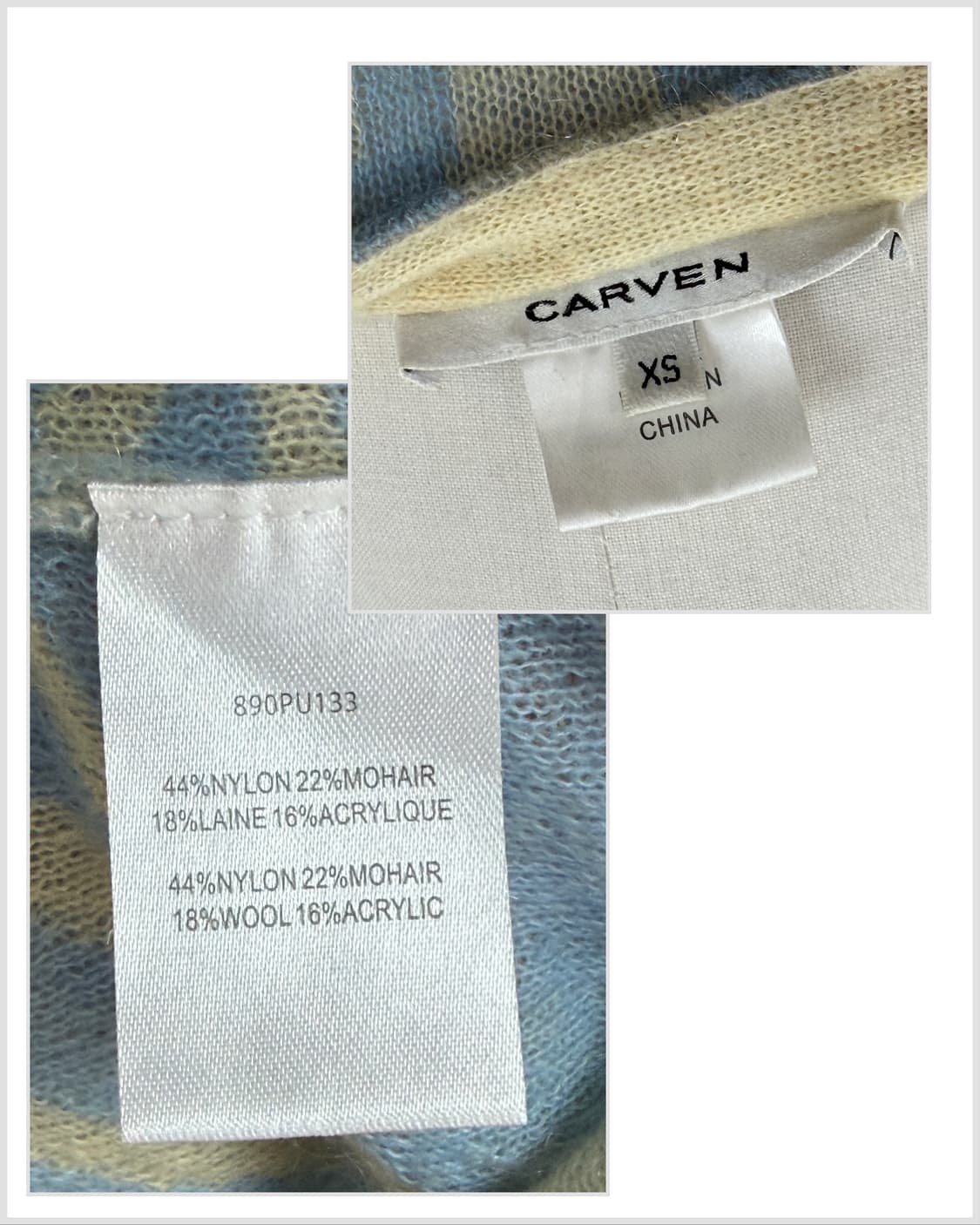 까르벵 Zebra 패턴 모헤어 블렌드 니트 상품이미지4