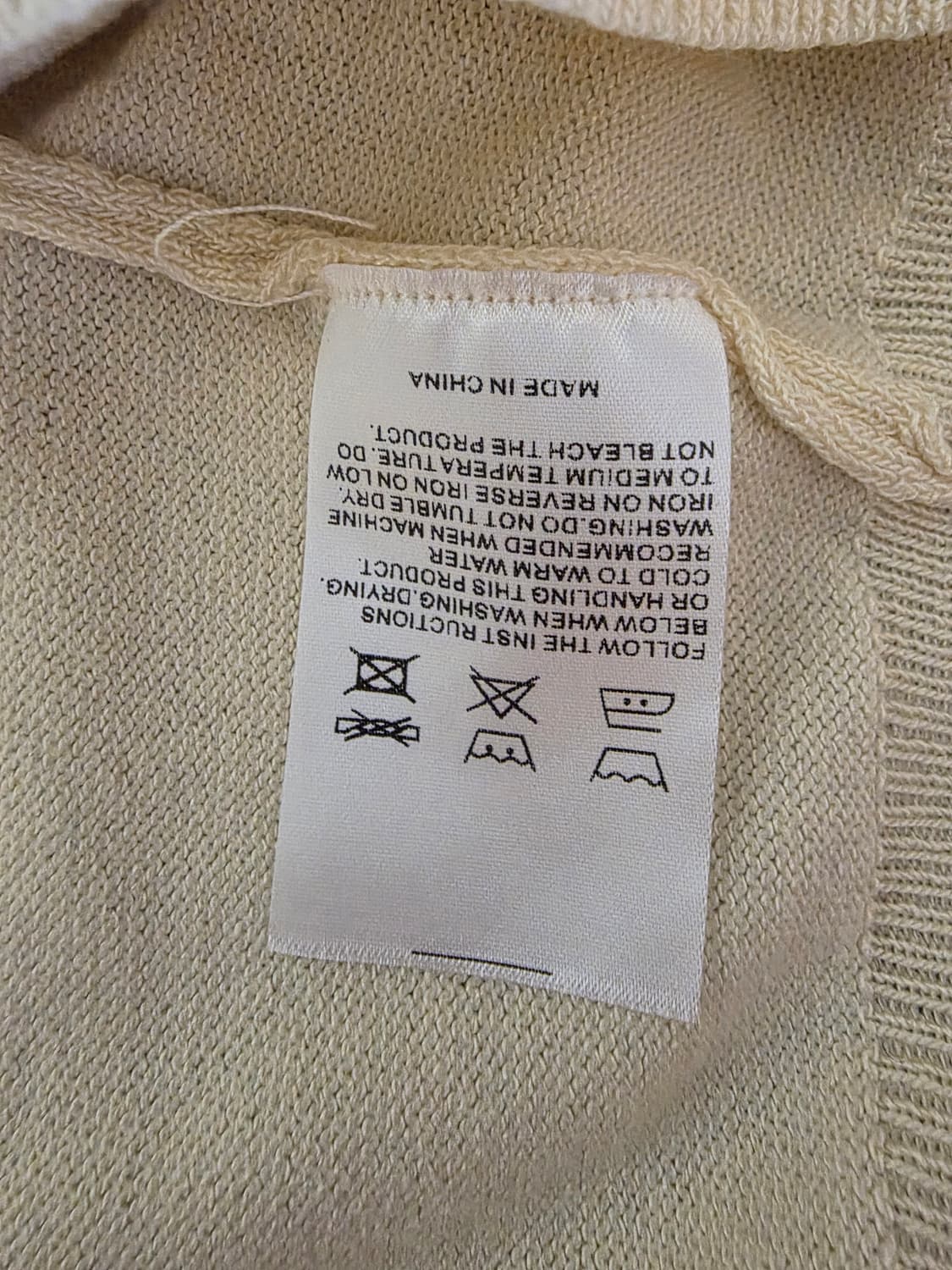 (새상품)ANDO 남자니트 여름니트 반팔 Ivory Beige 105 상품이미지4