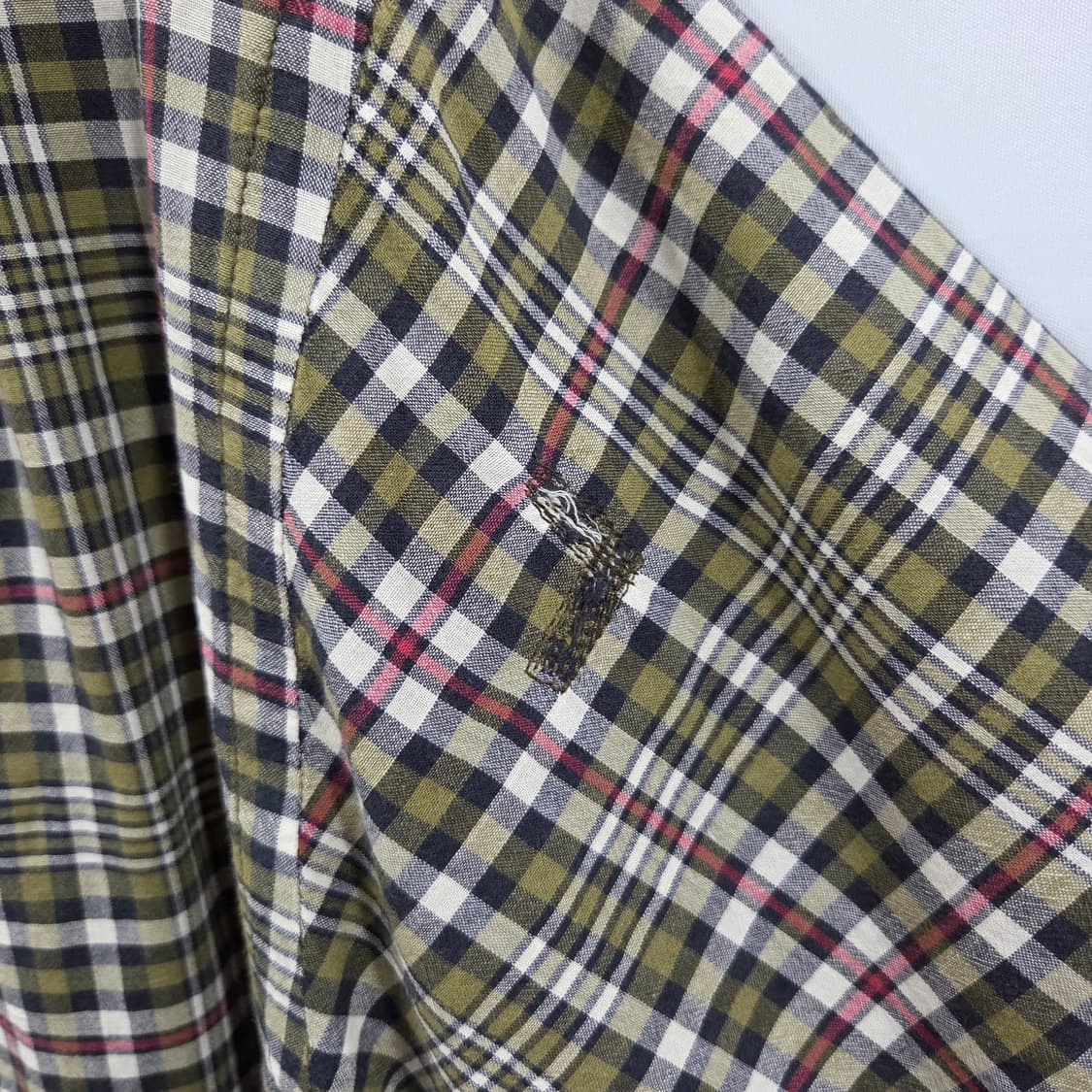 폴로진스 체크 반팔셔츠 L 상품이미지6